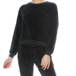 Sold NSF Farah Velvet Cropped Sweatshirt